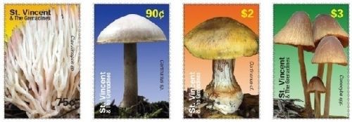 St Vincent &amp; The Grenadines - Mushrooms, 2007 - Sc 3559-62 MNH