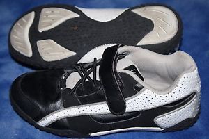 Vincent boys Size 34 (US 2.5) black white ankle shoes Cool!