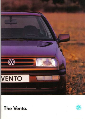 VW Volkswagen Vento VR6 GL CL L 1993-94 Original UK Brochure No. 320/1190.35.25