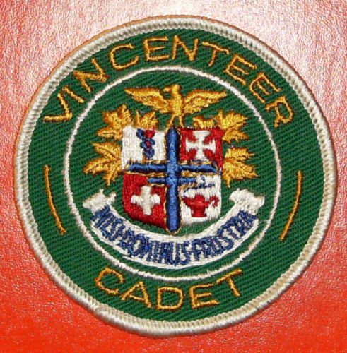 Vintage hospital medical center volunteer patch - vincenteer cadet st. vincent