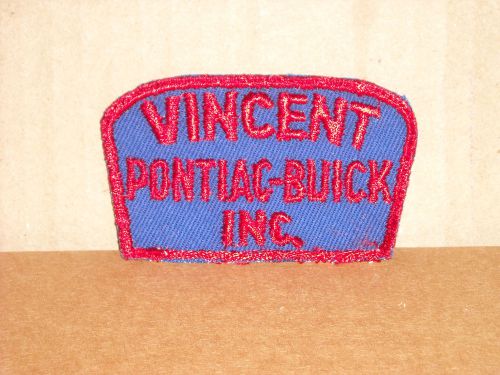 VINTAGE ORIGINAL EMBROIDERED 1950&#039;S/60&#039;S VINCENT PONTIAC-BUICK JACKET PATCH