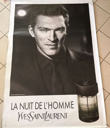 Yves saint-laurent - la nuit de l&#039;homme - parfum vincent cassel - size : 120x175