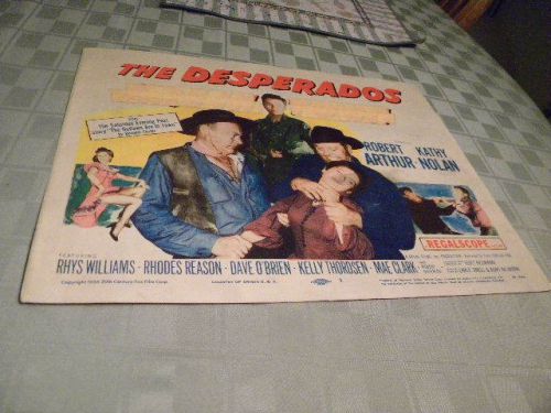 1956 20th Century &#034;The Desperados Are Back In Town&#034; Used Lobby Card