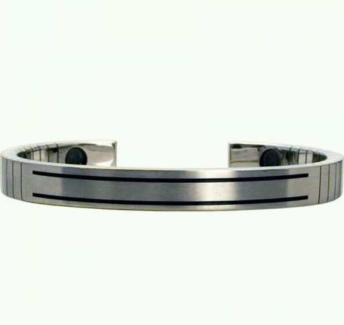 Clarus Q-Link Srt 3 brushed steel bracelet Mens XL