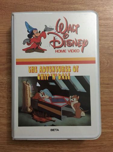 Walt Disney Home Video The Adventures of Chip N Dale Beta Betamax Tape