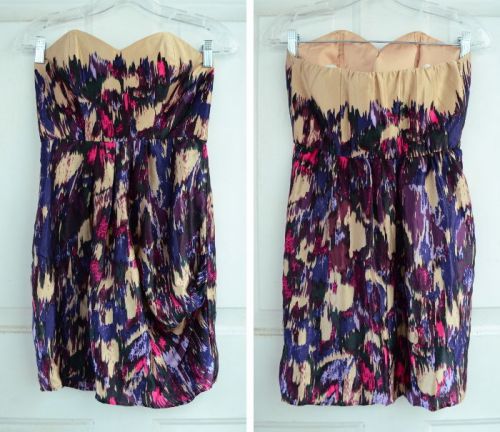 Gorgeous $275 TWELTH STREET by CYNTHIA VINCENT Silk Dress 4 XS 2 Anthropologie