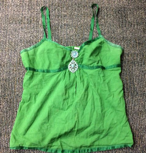 Twelfth street cynthia vincent l green top shirt cami anthropologie turquoise