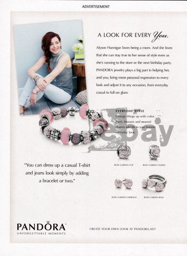 Alyson Hannigan 3-pg clipping May 2014 ad for jewelry w/ sticker charms