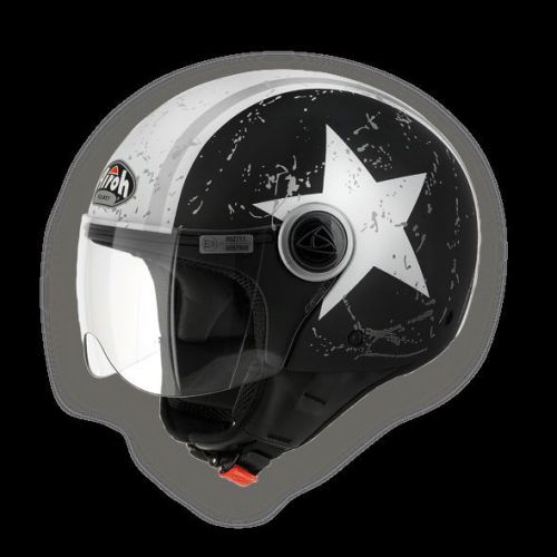 Cpsh35m demijet airoh helmet shield black matt compact : size m