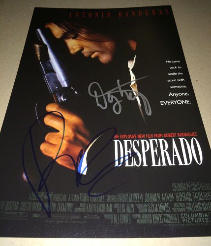 Robert Rodriguez And Danny Trejo Hand Signed DESPERADO 11 X 17 Photo IN PERSON