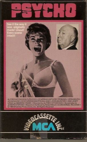 Psycho (1980 beta/betamax) 1960 alfred hitchcock