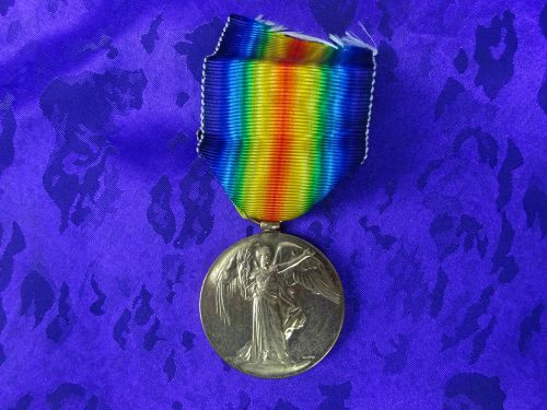 WW1 Victory medal - Captain Francis Hannigan - RAMC / Lanc Fus - Surgeon?