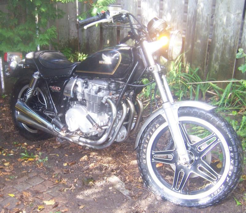 Custom black barn find project bike cruiser stock not running 650cc