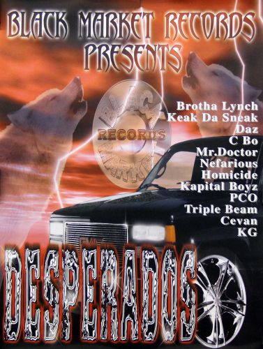 Desperados 1999 Black Market Records Compilation Promo Poster