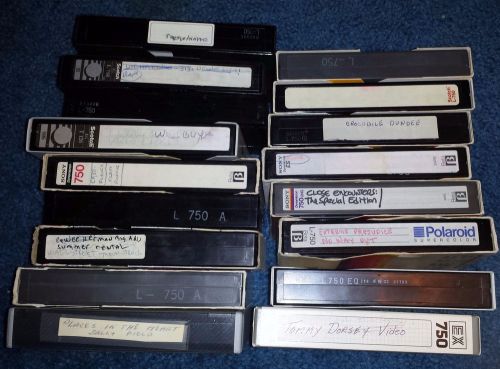 Betamax beta video pre-recorded/ blank 16 tapes - lot 2