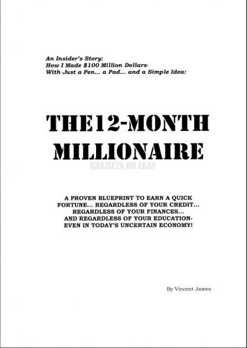 12 Month Millionaire - Vincent James - Original 300+