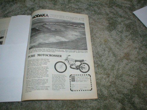 1974 HODAKA Super Combat 125 Pure Motocrosser Cycle ad 1 pg original