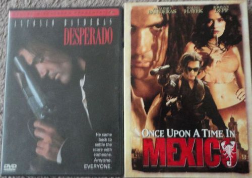 Desperado and once upon a time in mexico dvd set antonio banderas johnny depp