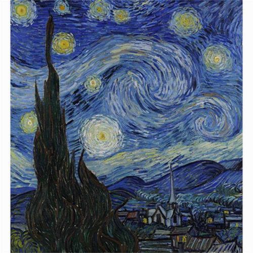 Vincent van gogh starry night new large shower curtain