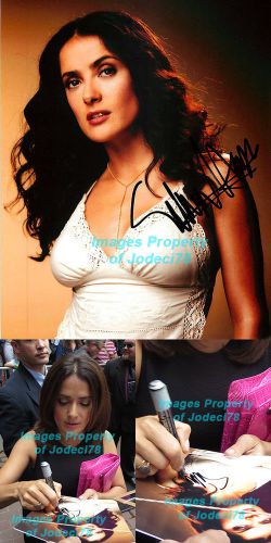 *sexy* salma hayek signed 8x10 photo exact proof frida desperado