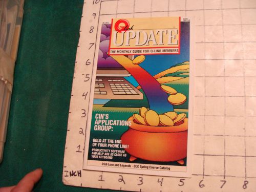 vintage video game item: Q-LINK UPDATE march 1990 vol 2 #3, 28pgs
