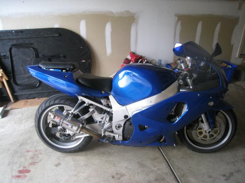 Custom blue paint, new tires, new battery, after market exhaust
