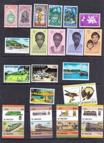 St vincent postage stamps - 25 x unused  - collection odds 1