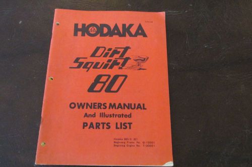 Hodaka Dirt Squirt 80 Owners manual