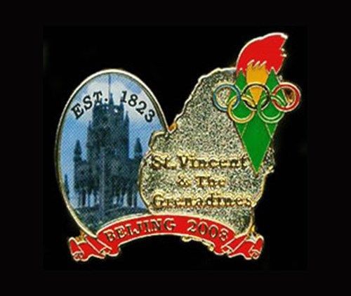 ST VINCENT&#039;s DATED OLYMPIC NOC PIN - BEIJING 2008!!!