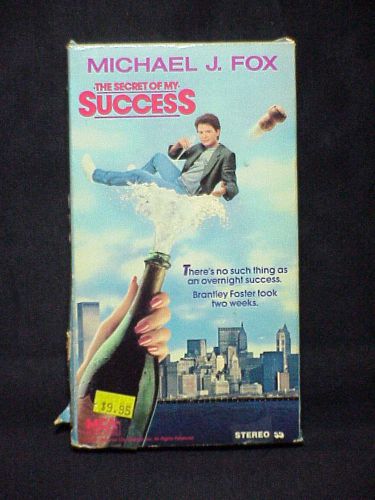 BETA FORMAT THE SECRET TO MY SUCCESS VIDEO MICHAEL J. FOX 1987 110 MIN