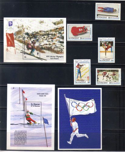 St. Vincent Olympics Selection MNH Superb (two pages)