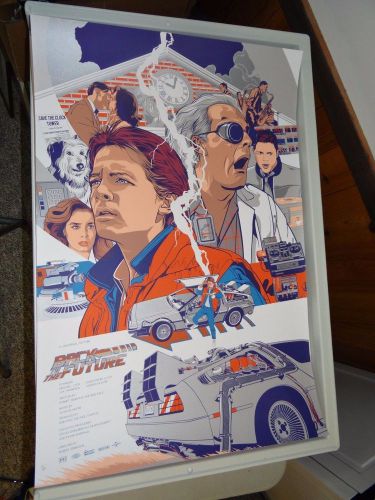 Back to the Future Movie Poster Vincent Aseo Michael J Fox Christopher Lloyd