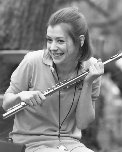 ALYSON HANNIGAN CHEEKY HOLDING FLUTE! 24X30 POSTER