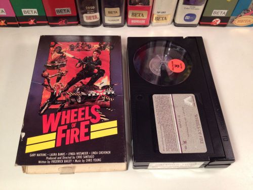 * wheels of fire betamax not vhs 1985 post-apocalypse sci fi action beta 80&#039;s