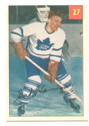 1954-55 PARKHURST Gord HANNIGAN - TORONTO Maple Leafs NM