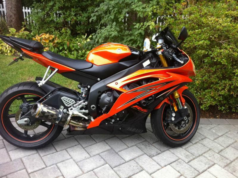 2009 Yamaha R6 MInt 4900 MIles Orig Owner Extras Orange Service As New NR yzf-r