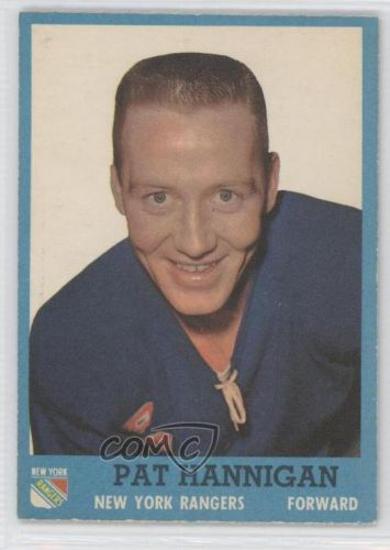 1962-63 Topps #64 Pat Hannigan New York Rangers Hockey Card 0m8