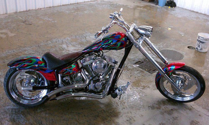 Ironworks custom chopper motorcycle 2004