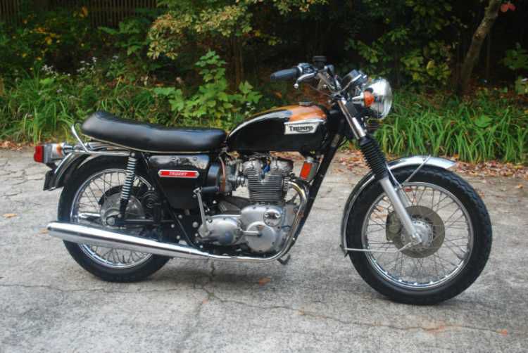 1973 Triumph Trident T150 almost everything on the motorcycle is original