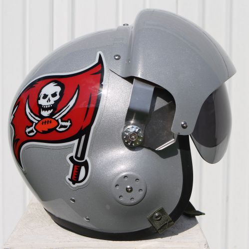 Tampa Bay Buccaneers Pilot Flight Helmet - Football Motorcycle Vincent Jackson