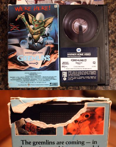 Beta/Betamax: Gremlins: 1985 rare horror tape movie