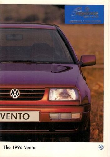 Volkswagen Vento 1995-96 UK Market Sales Brochure L CL GL VR6