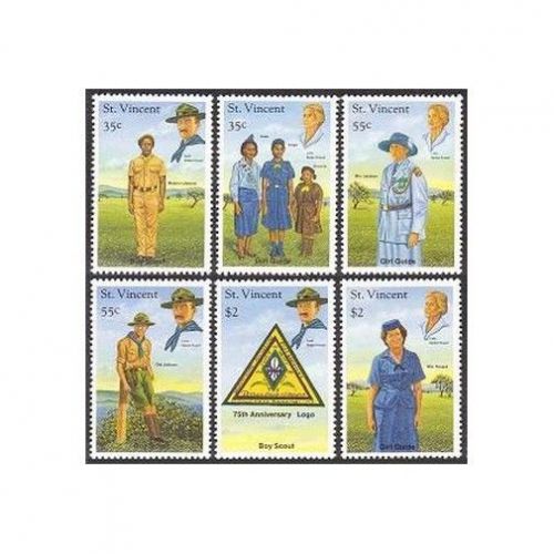 St Vincent 1280-1287,MNH. Boy Scouts,Girl Guides 1989.