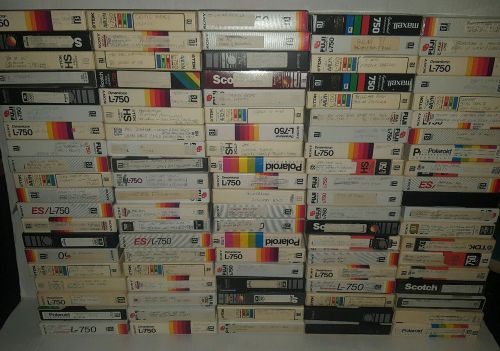 BETAMAX BETA Video Pre-Recorded 100 TAPES Used Blank