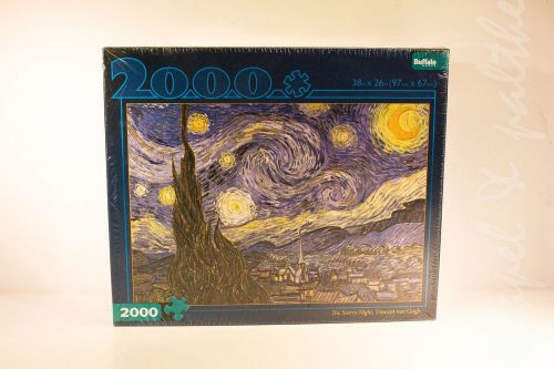 Buffalo Games THE STARRY NIGHT by Vincent van Gogh (Puzzle, 2000 pcs) &#034;NEW&#034;