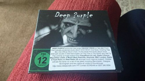 Deep purple vincent price cd single promo sticker