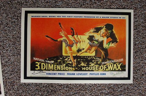 House of wax lobby card movie poster vincent price frank lovejoy