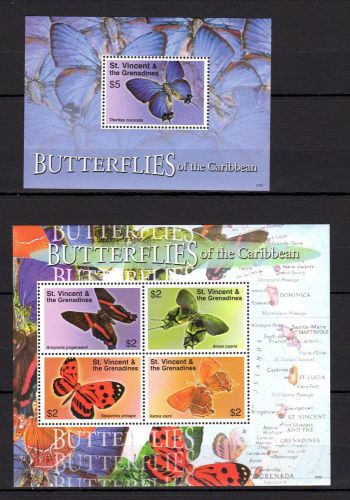 St.Vincent Butterflies Z6-742 MNH