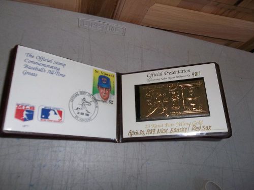 Nolan Ryan St Vincent First Day of Issue 23k Stamp