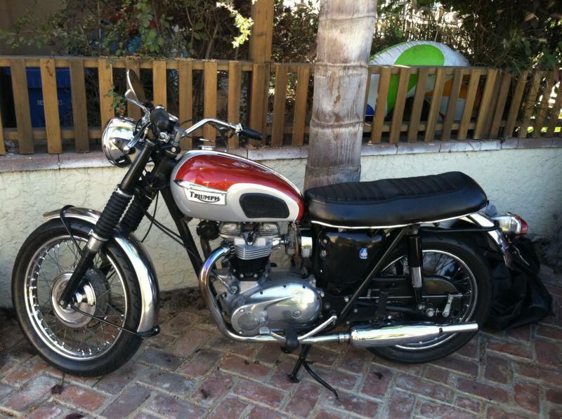 1966 triumph tr6 motorcycle